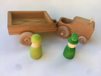 Tractor and Hay Wagon for Grimm's or Grapat Nins Dolls